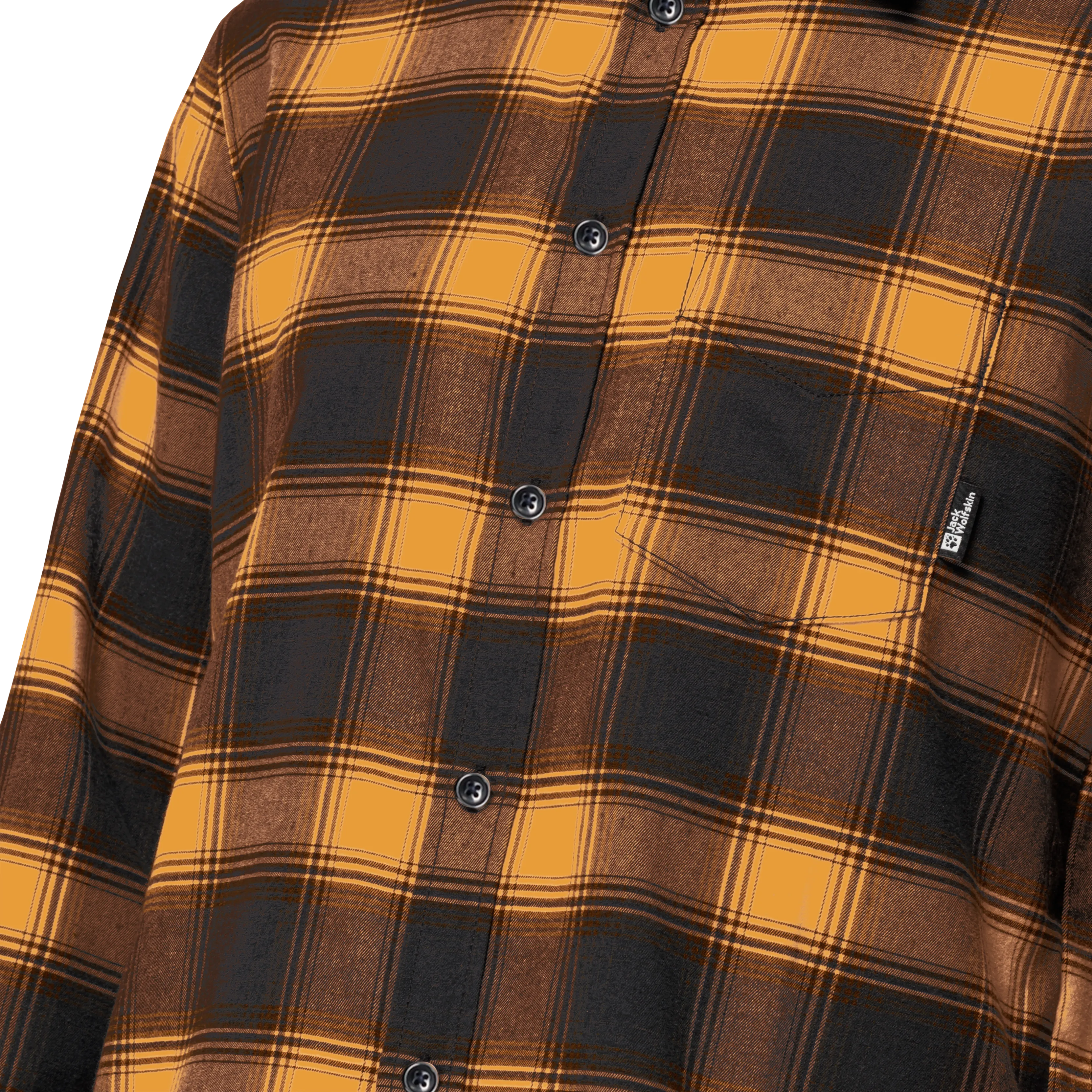 Jack Wolfskin Men&#x27;s Wanderweg Shirt Mustard | Buy Jack Wolfskin Men&#x27;s Wanderweg Shirt Mustard here | Outnorth