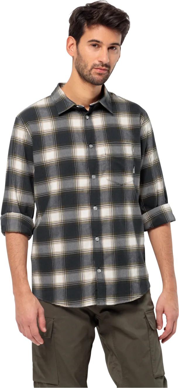Jack Wolfskin Men&#x27;s Wanderweg Shirt Night Blue 41 | Buy Jack Wolfskin Men&#x27;s Wanderweg Shirt Night Blue 41 here | Outnorth