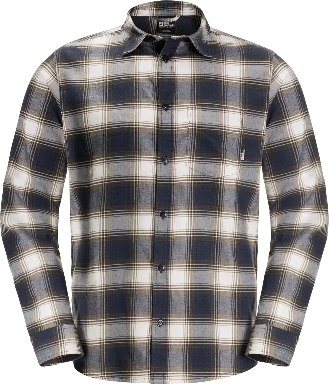 Jack Wolfskin Men&#x27;s Wanderweg Shirt Night Blue 41 | Buy Jack Wolfskin Men&#x27;s Wanderweg Shirt Night Blue 41 here | Outnorth