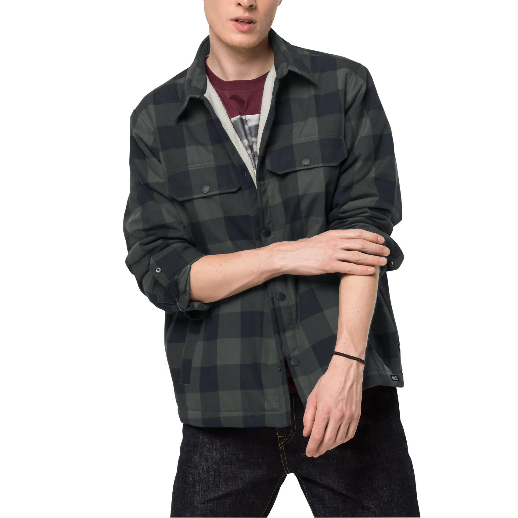 Jack Wolfskin Men&#x27;s Whiteville Shirt Bonsai Green Checks | Buy Jack Wolfskin Men&#x27;s Whiteville Shirt Bonsai Green Checks here | Outnorth