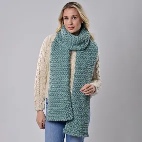 Jojo Scarf Knitting Kit - Teal