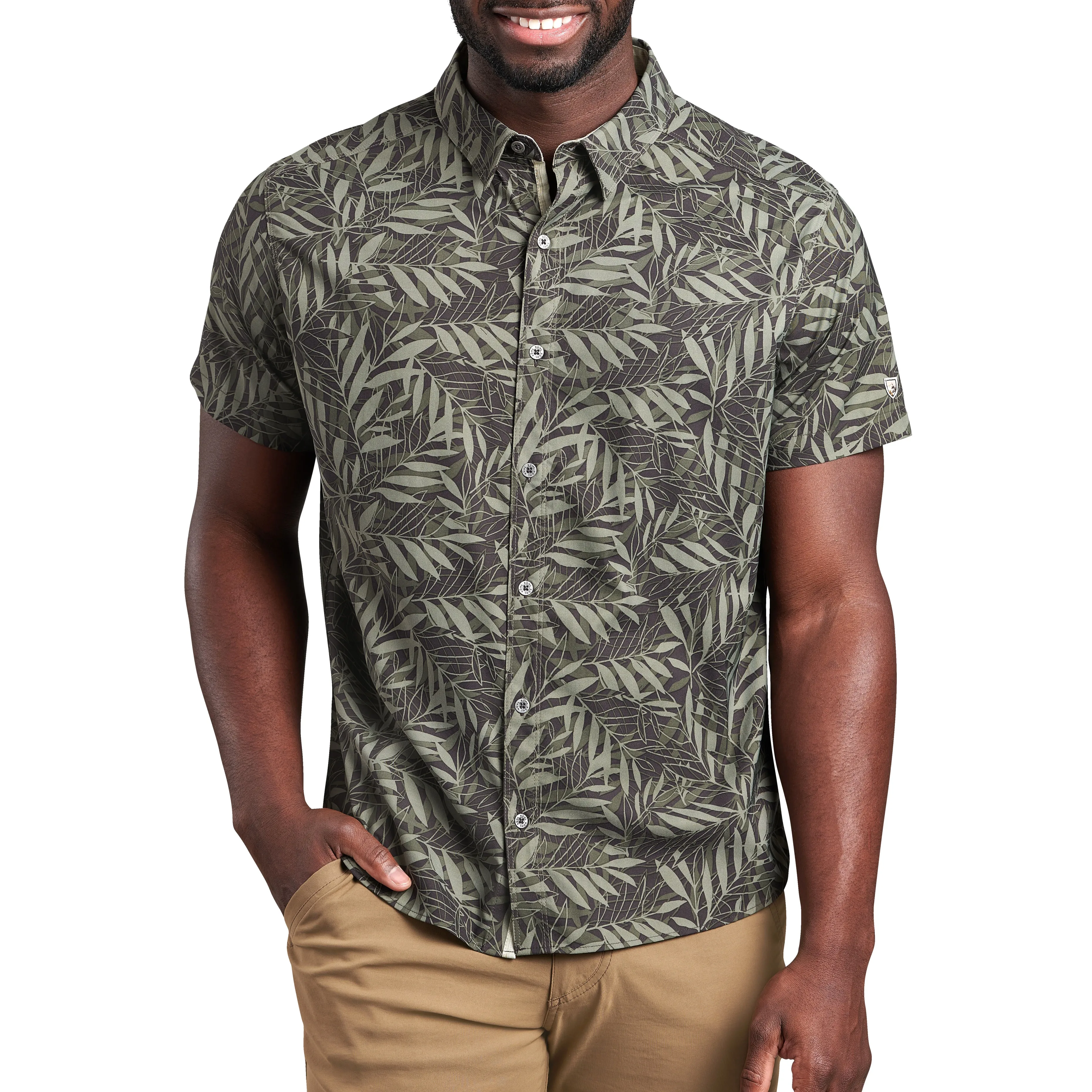 Kühl Men&#x27;s Outrage Shortsleeve Shirt Shaded Leaf | Buy Kühl Men&#x27;s Outrage Shortsleeve Shirt Shaded Leaf here | Outnorth