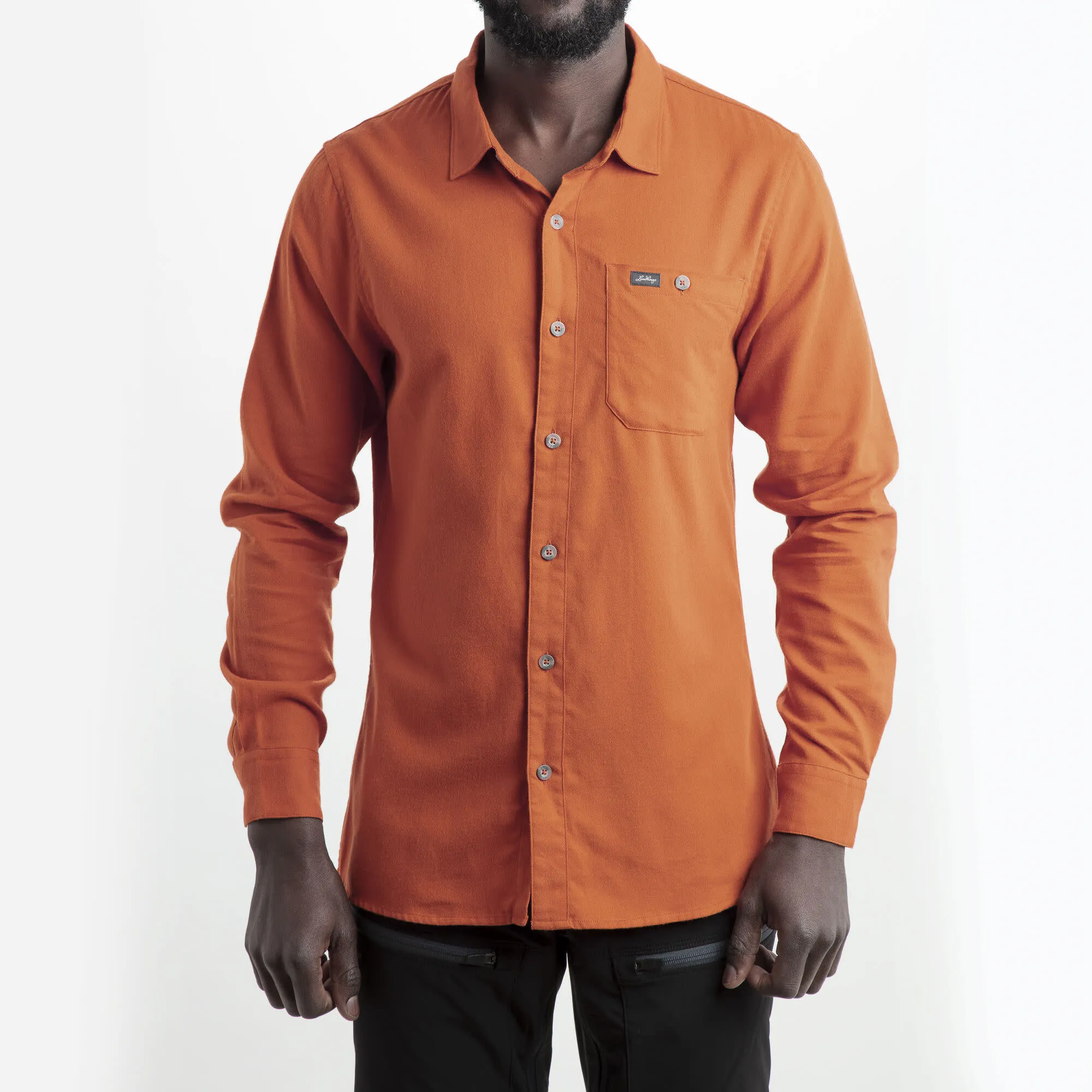 Lundhags Men&#x27;s Ekren Solid Long Sleeve Shirt Amber | Buy Lundhags Men&#x27;s Ekren Solid Long Sleeve Shirt Amber here | Outnorth