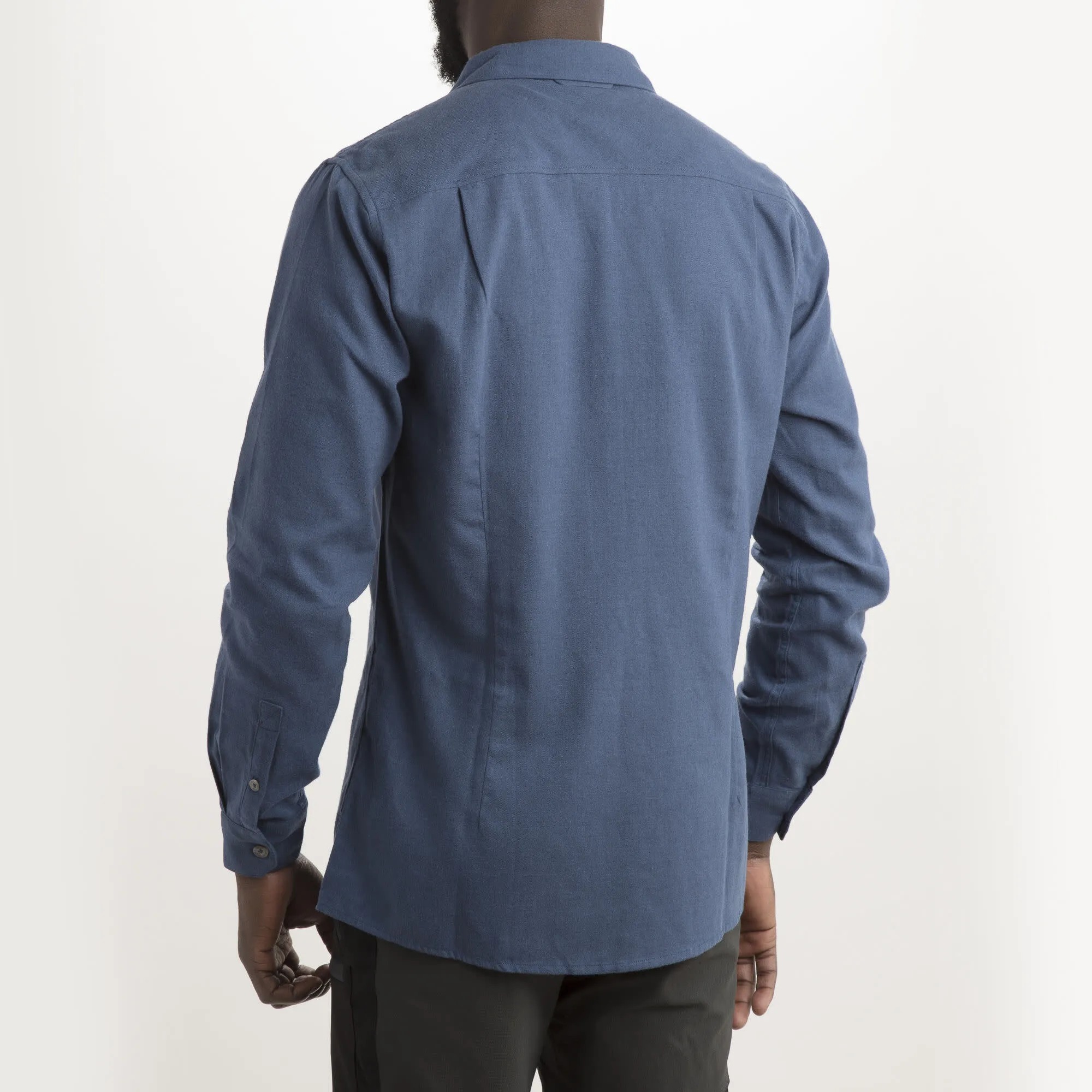 Lundhags Men&#x27;s Ekren Solid Long Sleeve Shirt Mid Blue | Buy Lundhags Men&#x27;s Ekren Solid Long Sleeve Shirt Mid Blue here | Outnorth