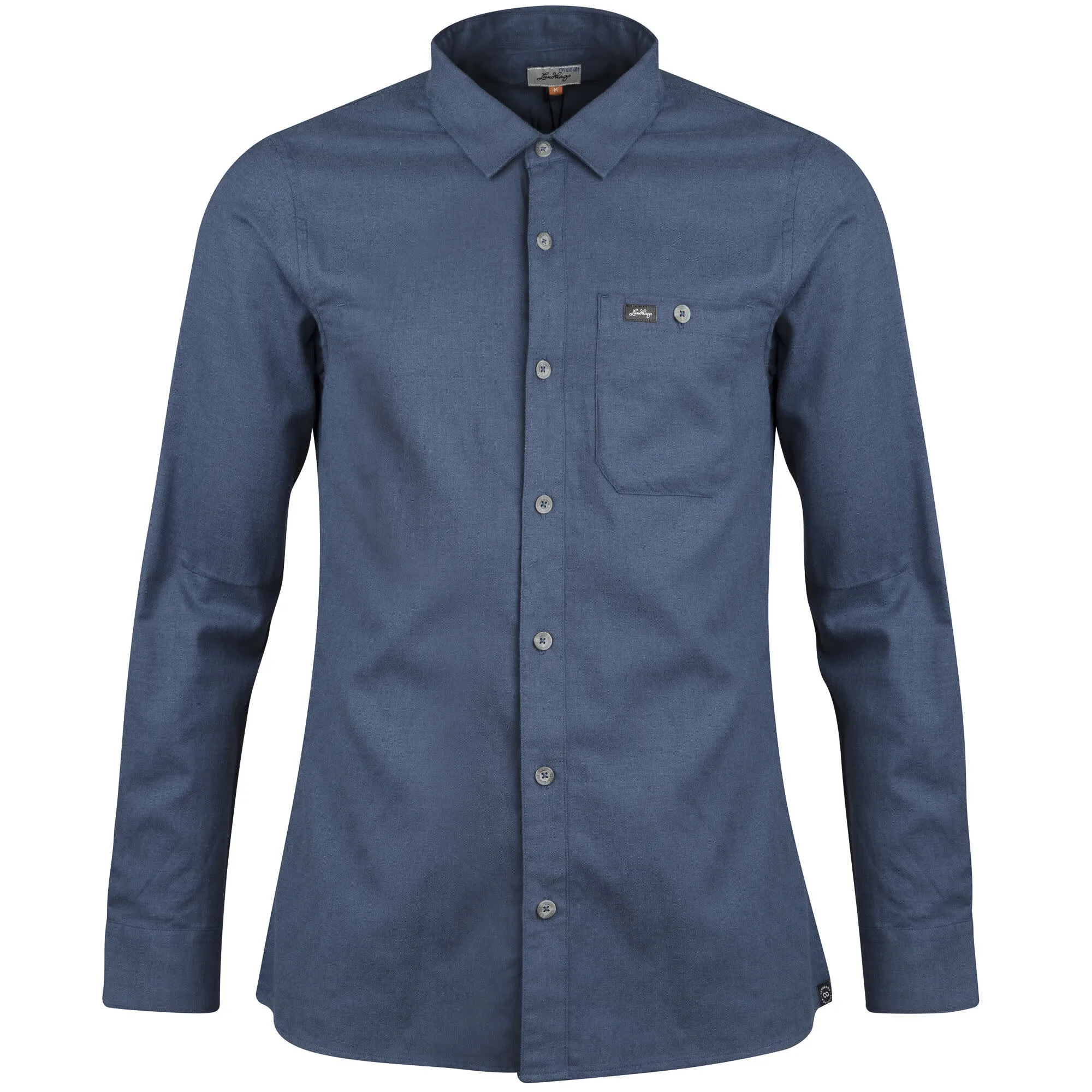 Lundhags Men&#x27;s Ekren Solid Long Sleeve Shirt Mid Blue | Buy Lundhags Men&#x27;s Ekren Solid Long Sleeve Shirt Mid Blue here | Outnorth