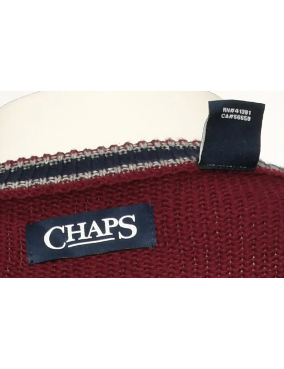 Maroon Chaps Jumper - L