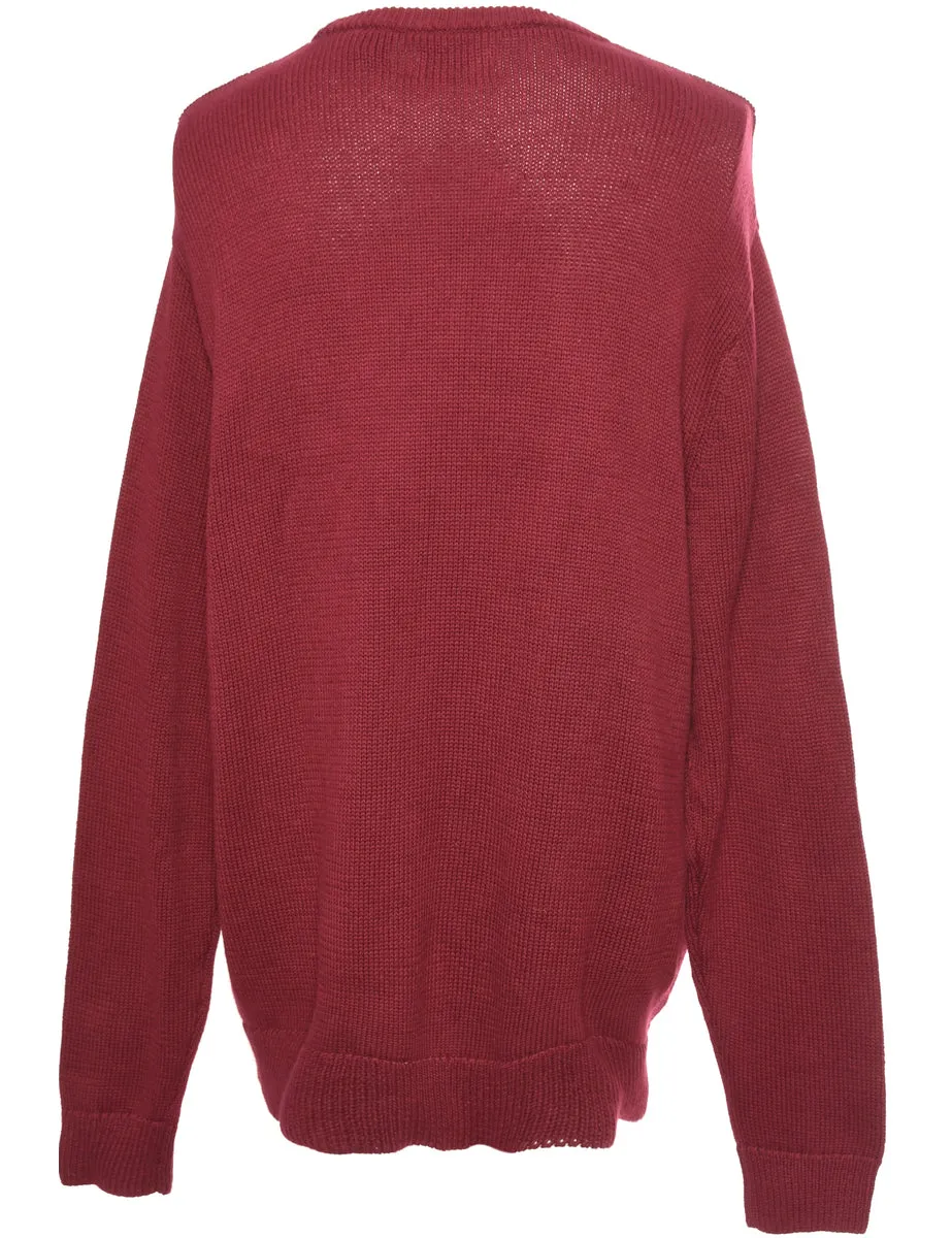 Maroon Chaps Jumper - L