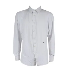 MEN SHOW/COMPETITION SHIRT BY CAVALLERIA TOSCANA, LONG SLEEVES,  IONS - COL. WHITE
