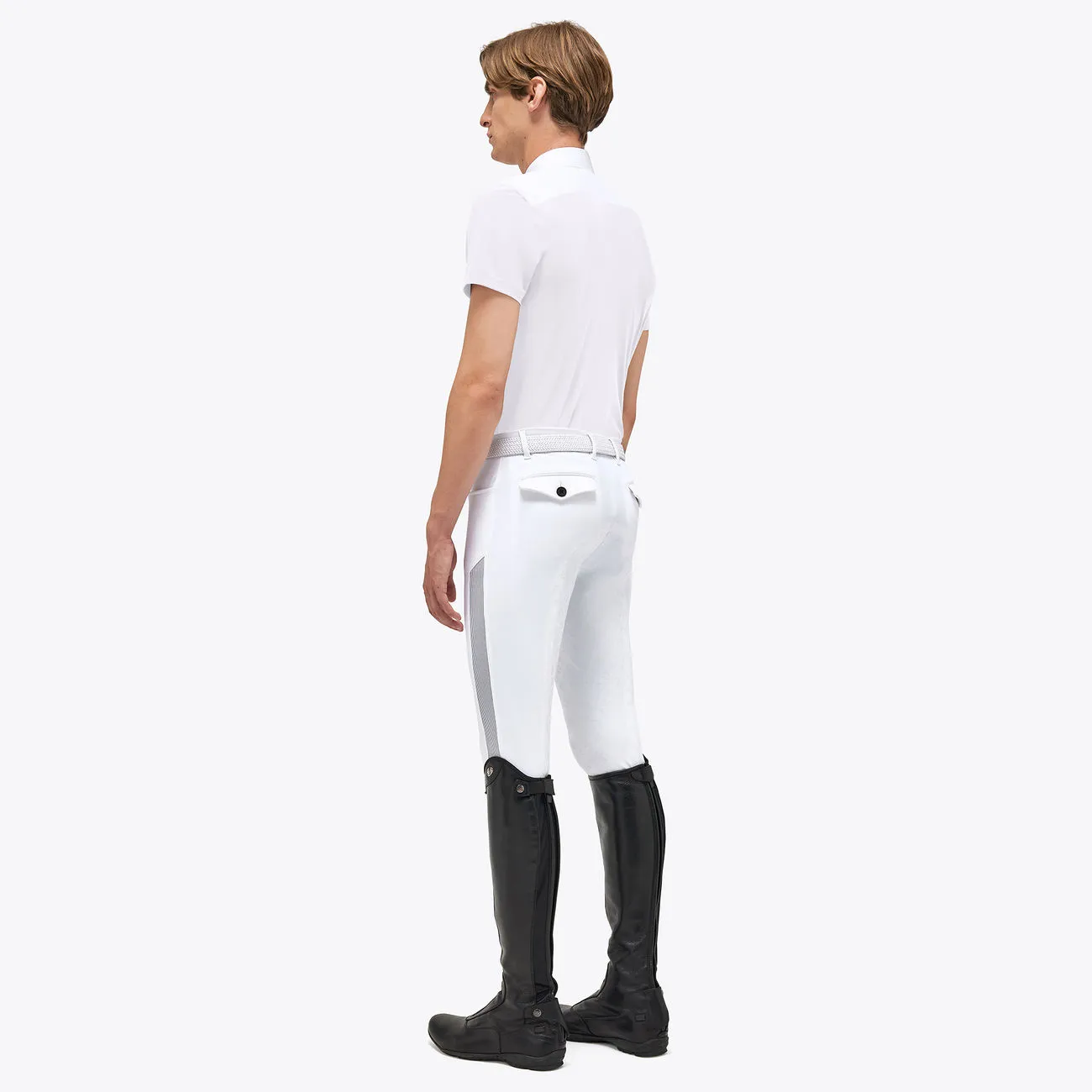 MEN&#x27;S COMPETITION JERSEY POLO SHIRT WHITE