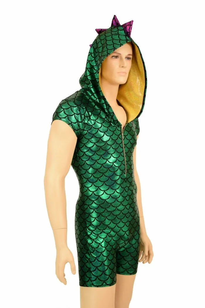 Mens Mardi Gras Dragon Romper