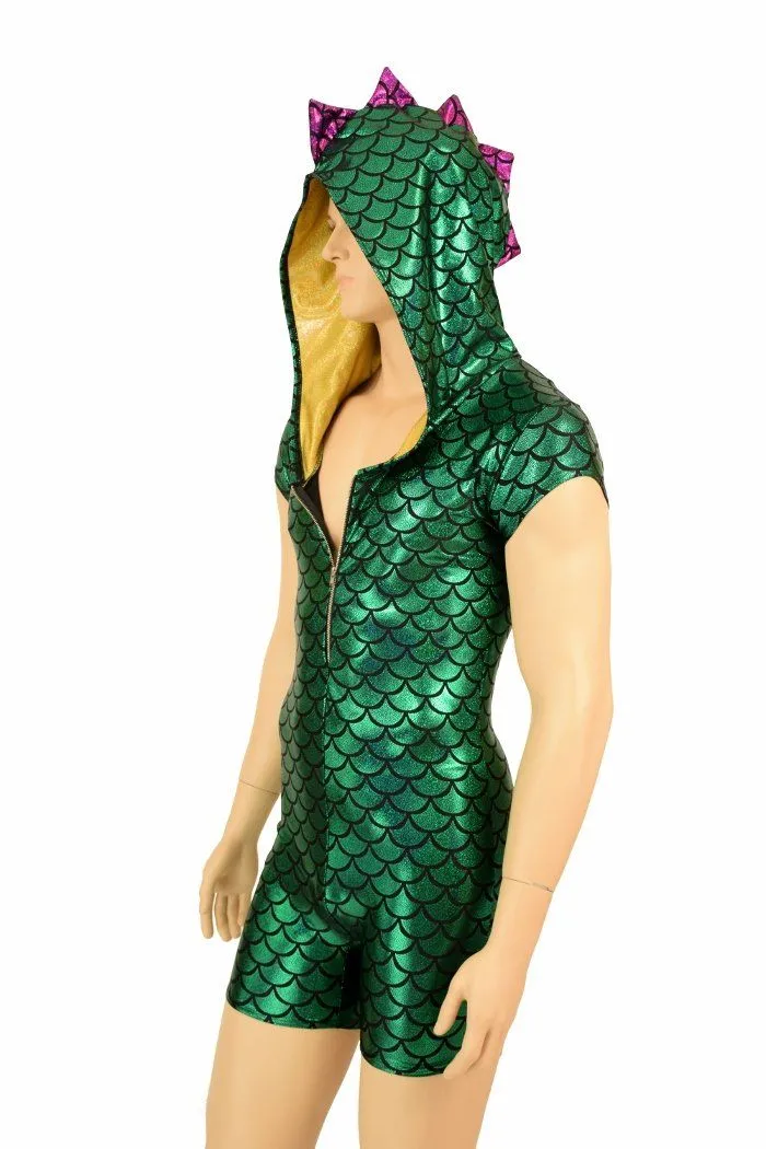 Mens Mardi Gras Dragon Romper