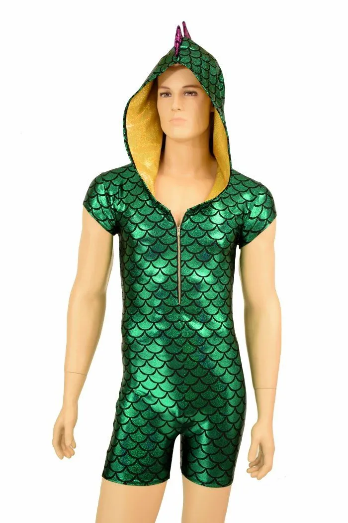 Mens Mardi Gras Dragon Romper