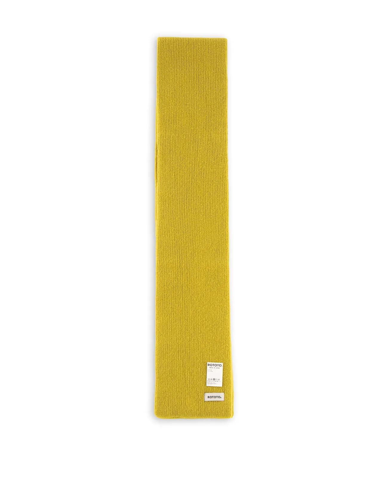 Merino Lambswool Sock Knit Scarf - Lime