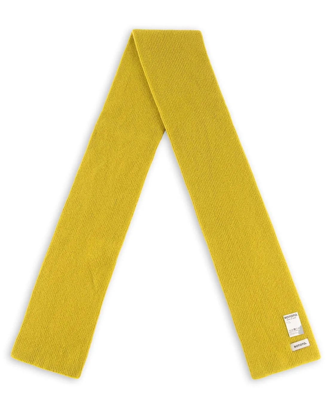 Merino Lambswool Sock Knit Scarf - Lime