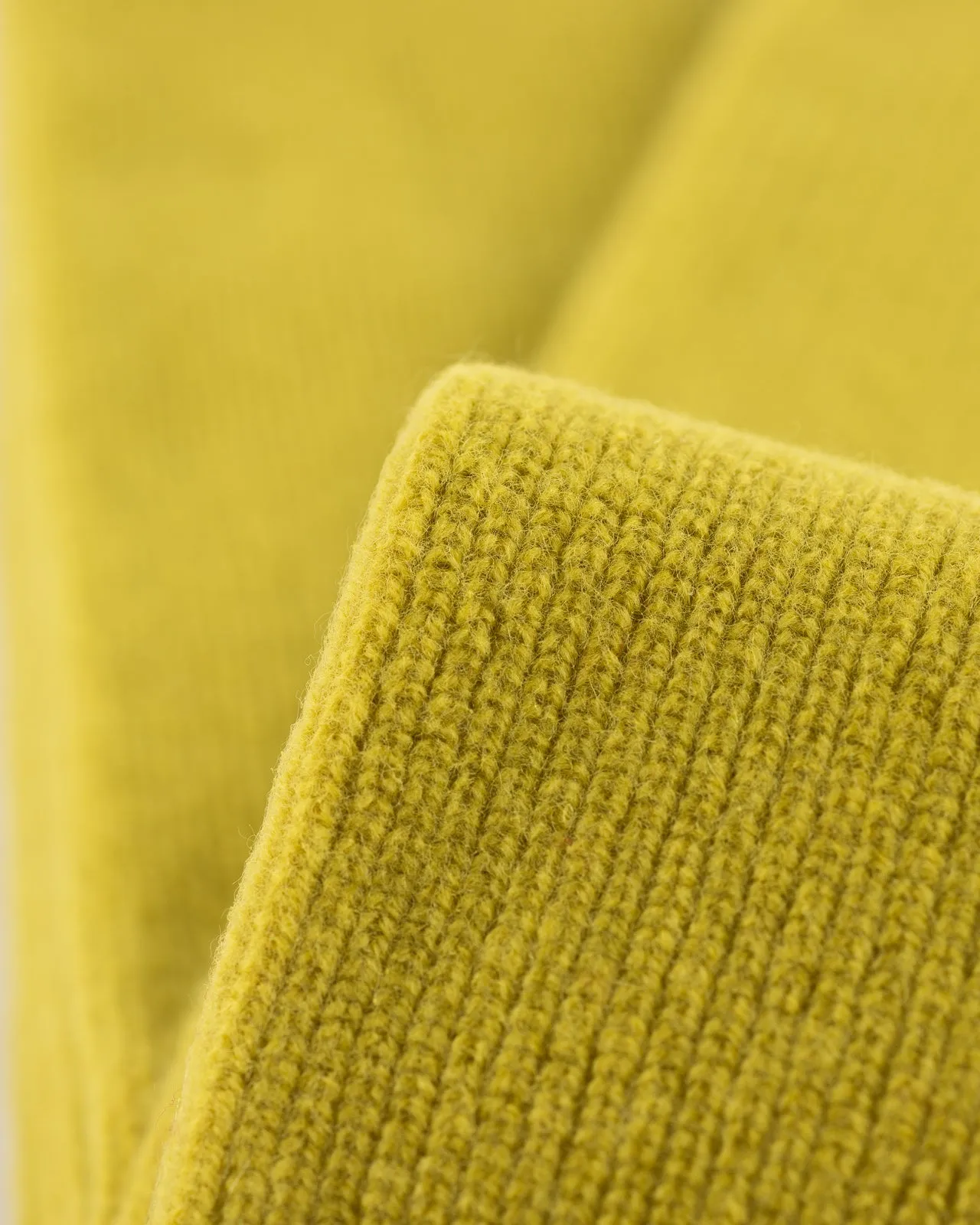 Merino Lambswool Sock Knit Scarf - Lime