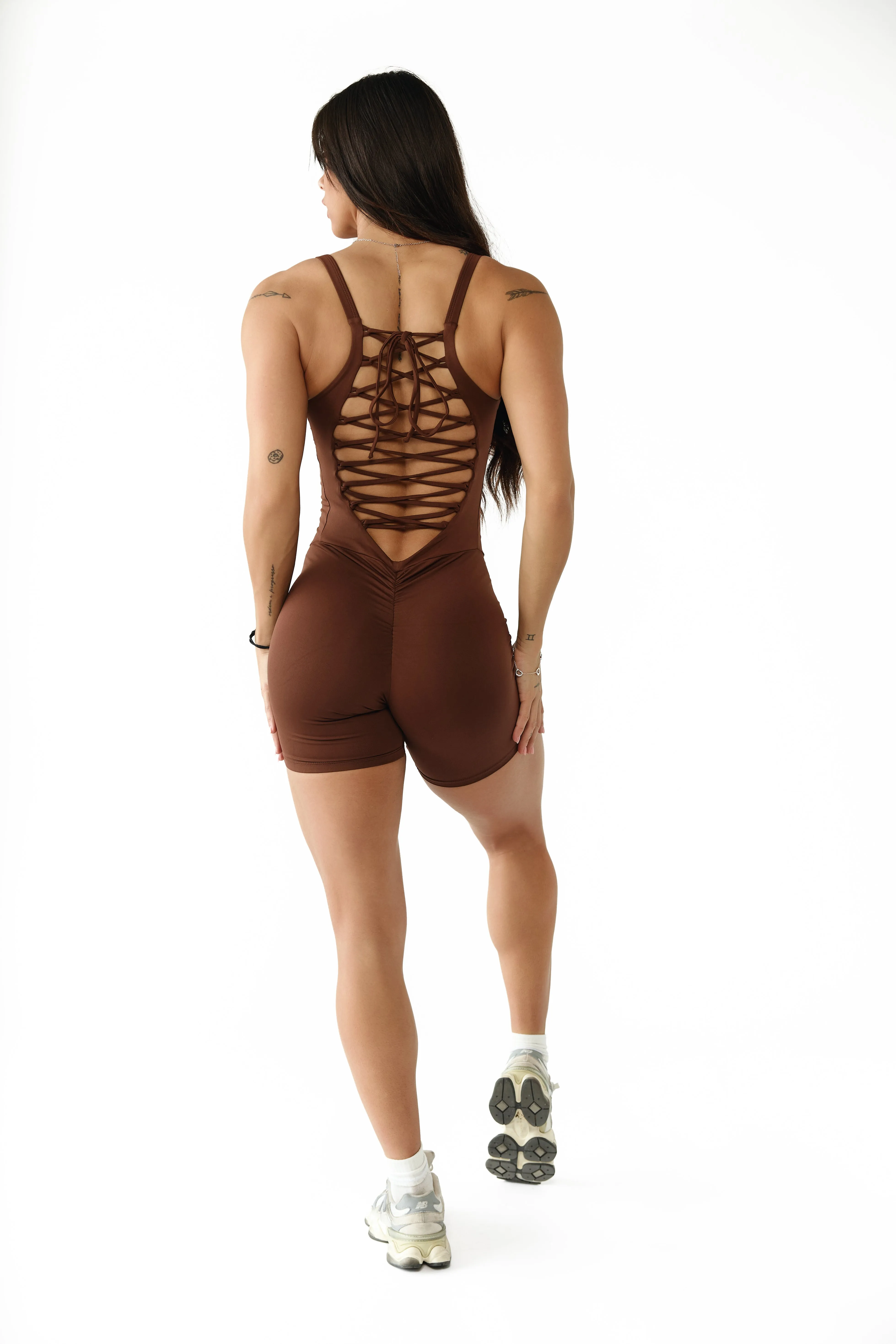Mocha Web Spire Bodysuit