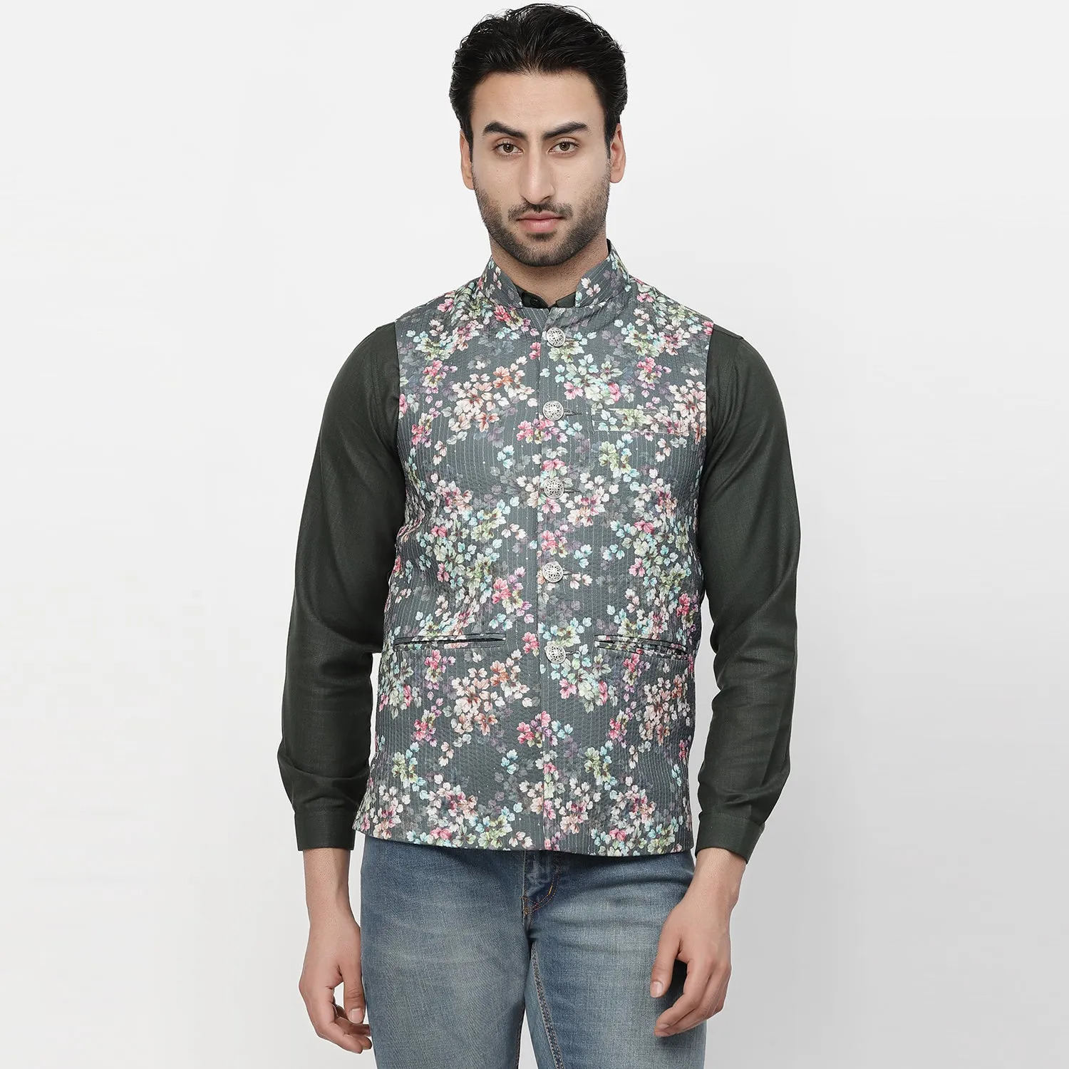 Multi Colour Cotton Embroidery Jacket