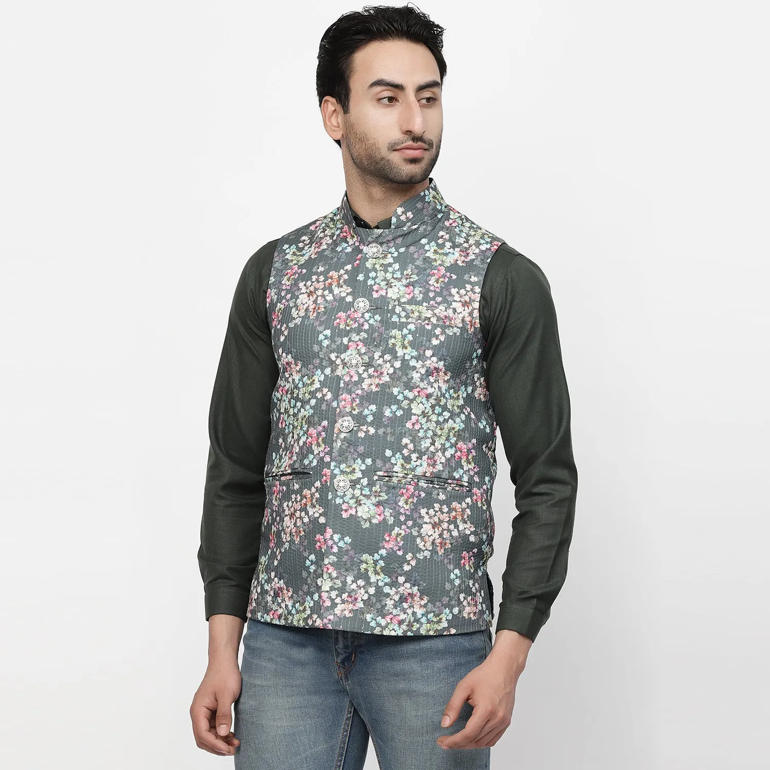 Multi Colour Cotton Embroidery Jacket