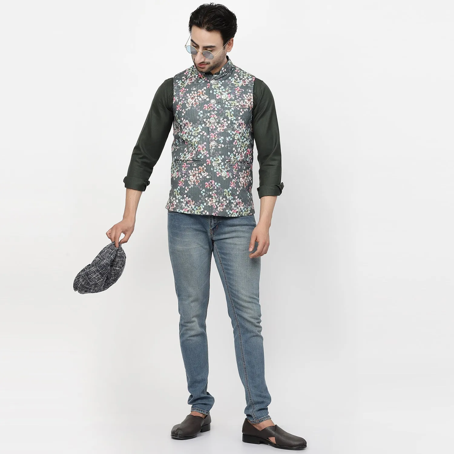 Multi Colour Cotton Embroidery Jacket