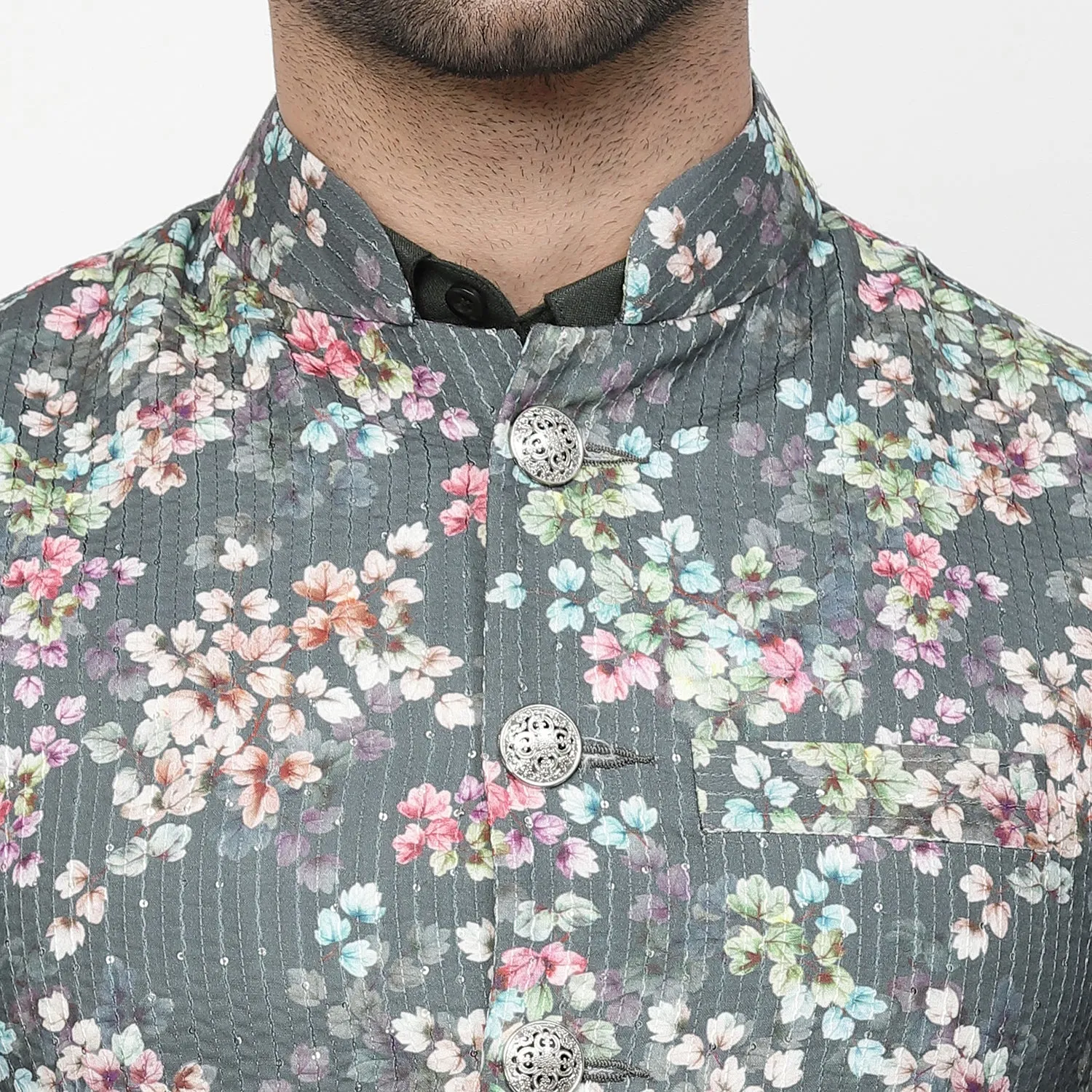 Multi Colour Cotton Embroidery Jacket