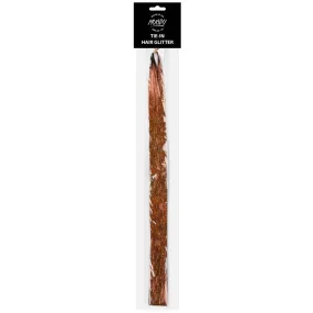 MUOBU Tie-In Holographic Hair Glitter Tinsel - Brown