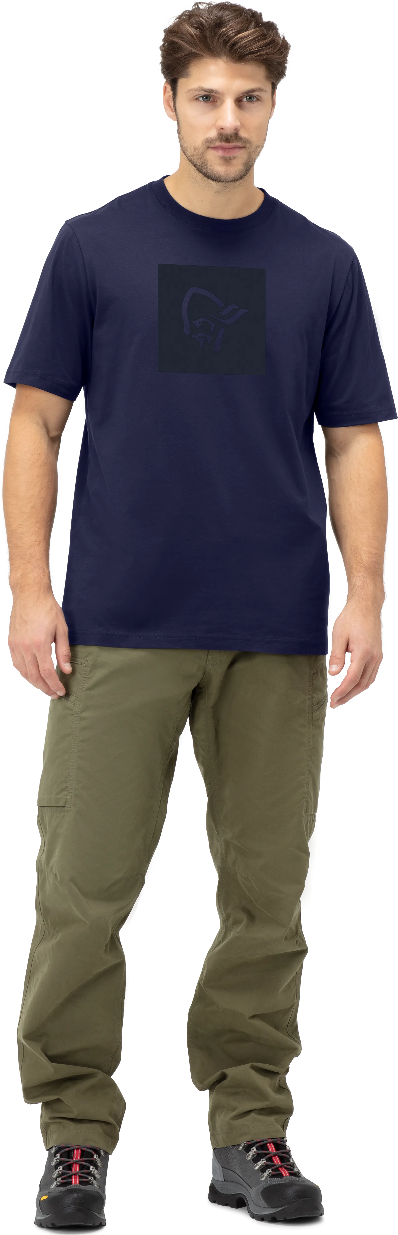 Norrøna Men&#x27;s /29 Cotton Square Viking T-Shirt Indigo Night | Buy Norrøna Men&#x27;s /29 Cotton Square Viking T-Shirt Indigo Night here | Outnorth