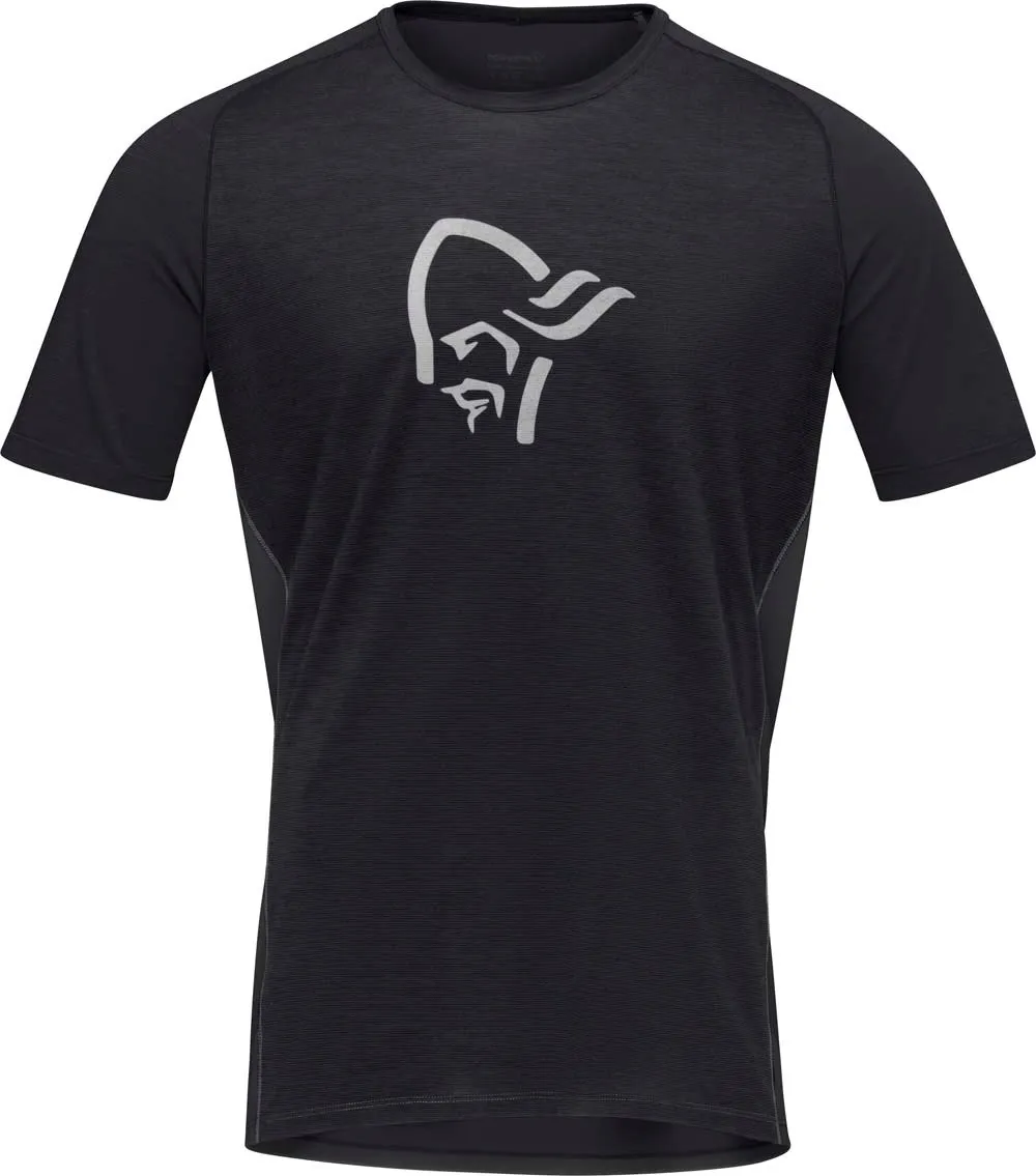 Norrøna Men&#x27;s Fjørå Wool T-Shirt Caviar | Buy Norrøna Men&#x27;s Fjørå Wool T-Shirt Caviar here | Outnorth