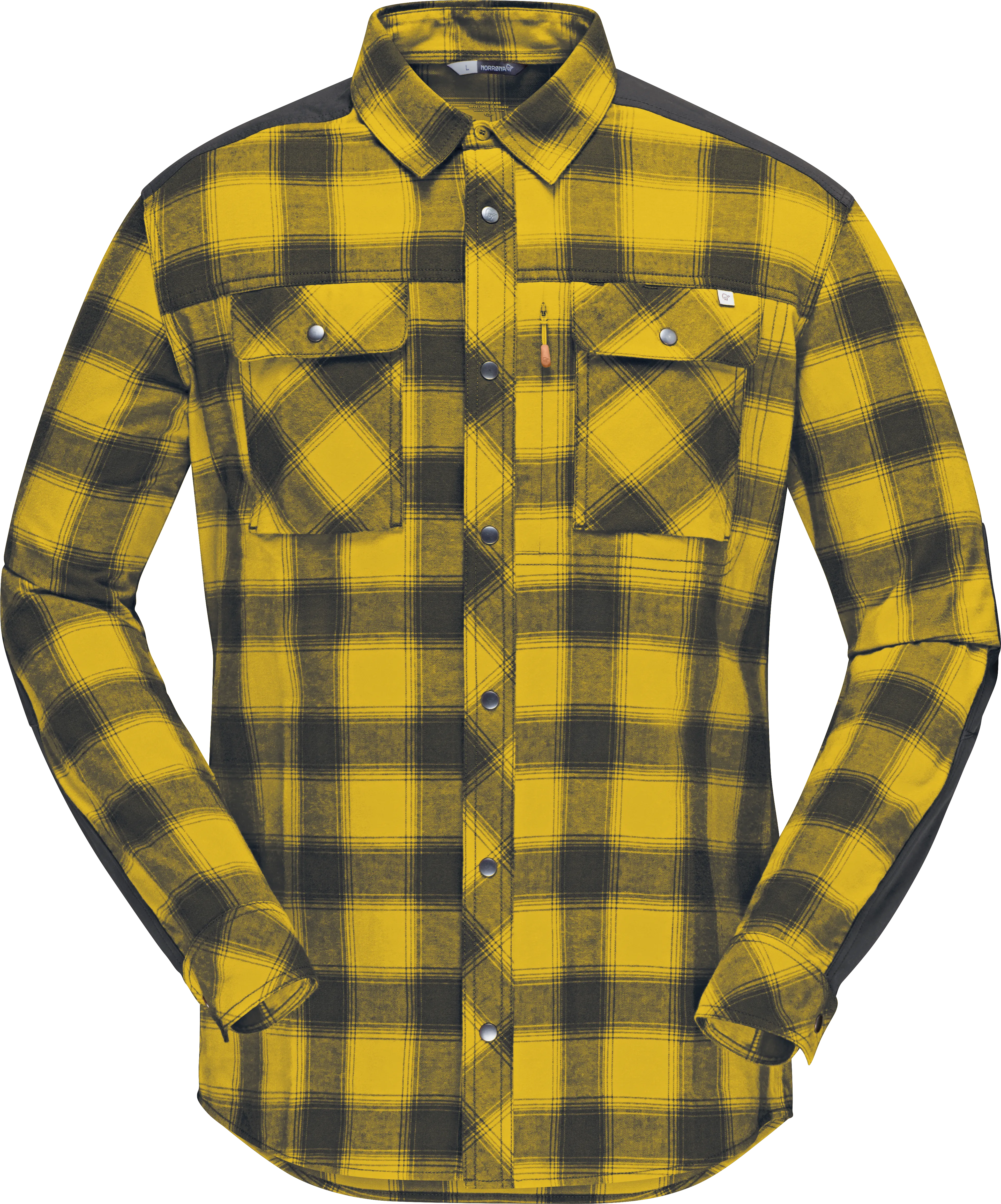 Norrøna Men&#x27;s Svalbard Flannel Shirt Golden Palm | Buy Norrøna Men&#x27;s Svalbard Flannel Shirt Golden Palm here | Outnorth