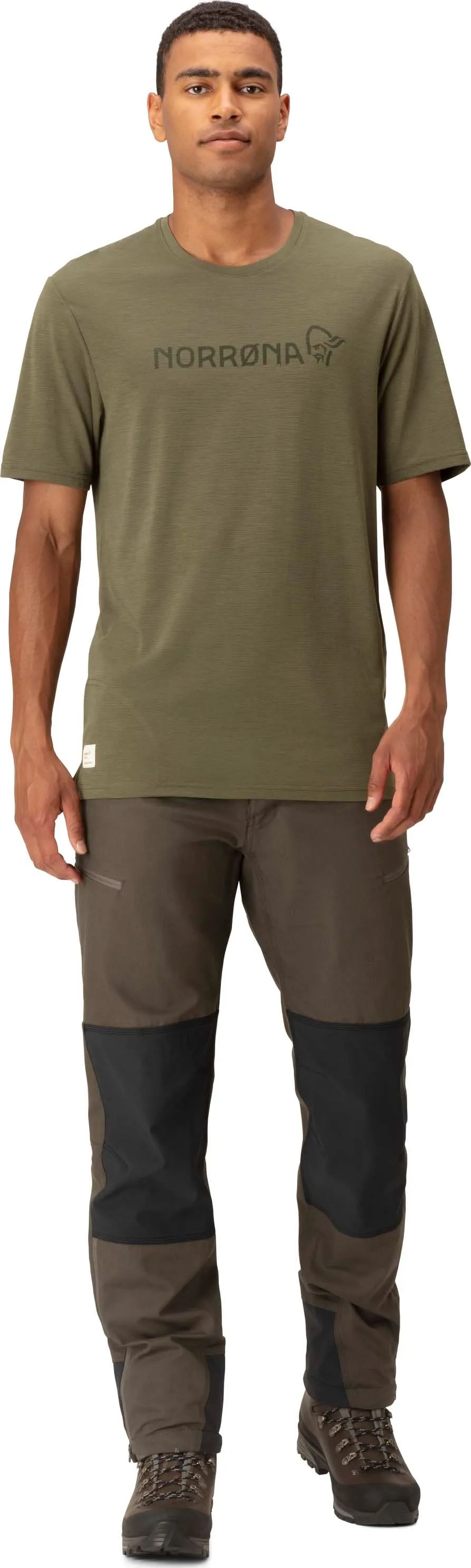 Norrøna Men&#x27;s Svalbard Wool T- Shirt Olive Night/Rosin | Buy Norrøna Men&#x27;s Svalbard Wool T- Shirt Olive Night/Rosin here | Outnorth