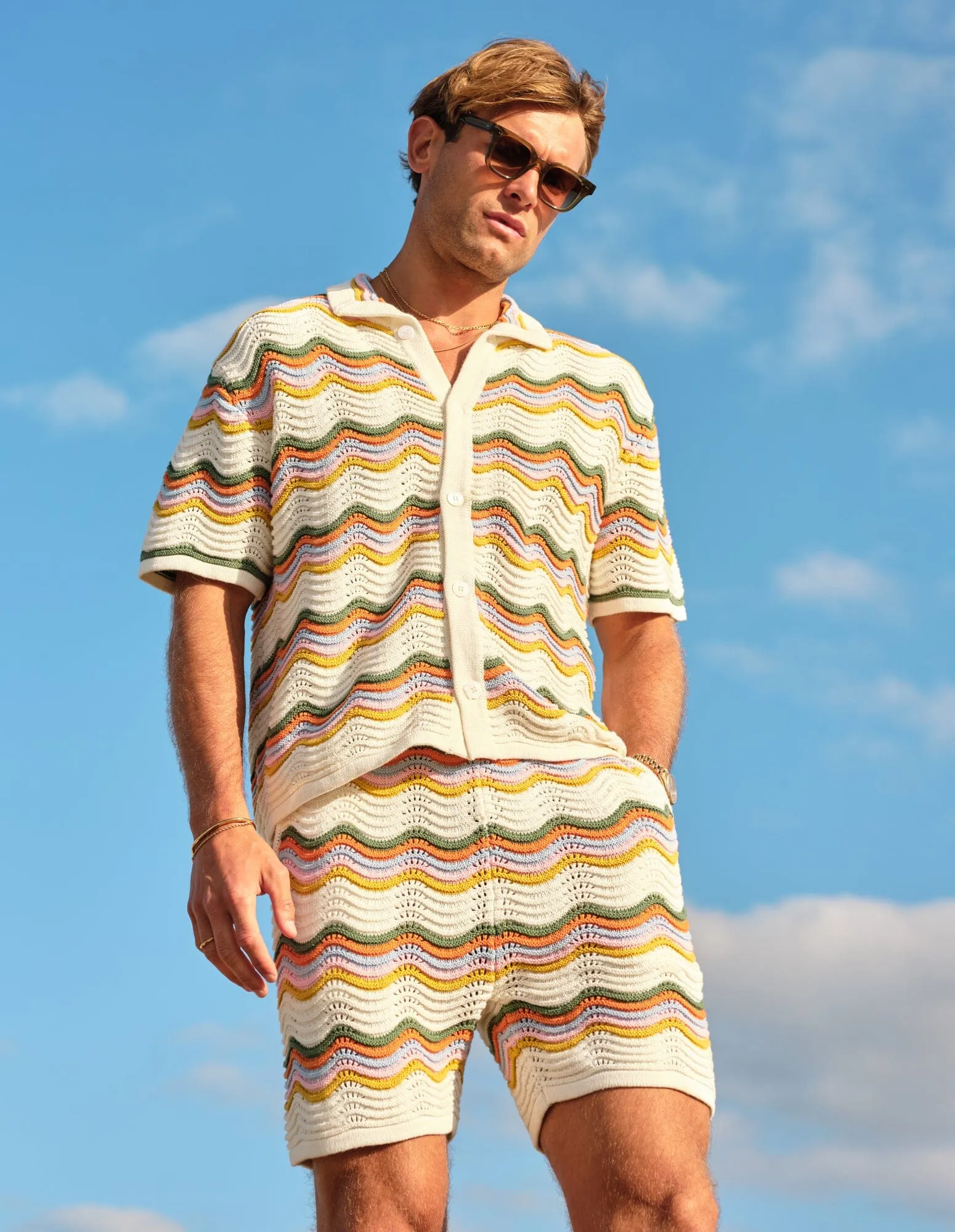 Ocean Crochet Shirt