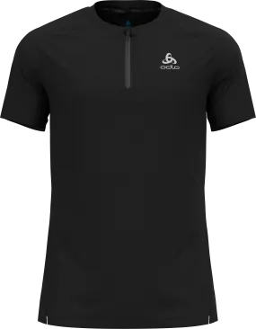 Odlo Men&#x27;s The AXALP Half-Zip Running T-Shirt Black | Buy Odlo Men&#x27;s The AXALP Half-Zip Running T-Shirt Black here | Outnorth
