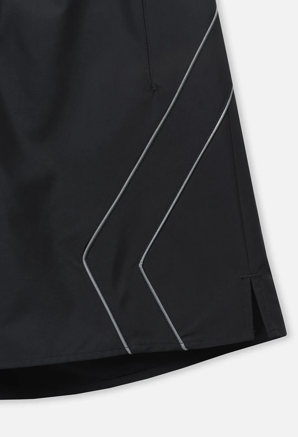 Paneled Nylon Shorts / Black