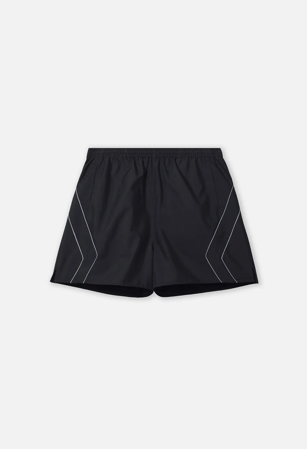 Paneled Nylon Shorts / Black