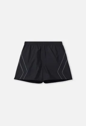 Paneled Nylon Shorts / Black