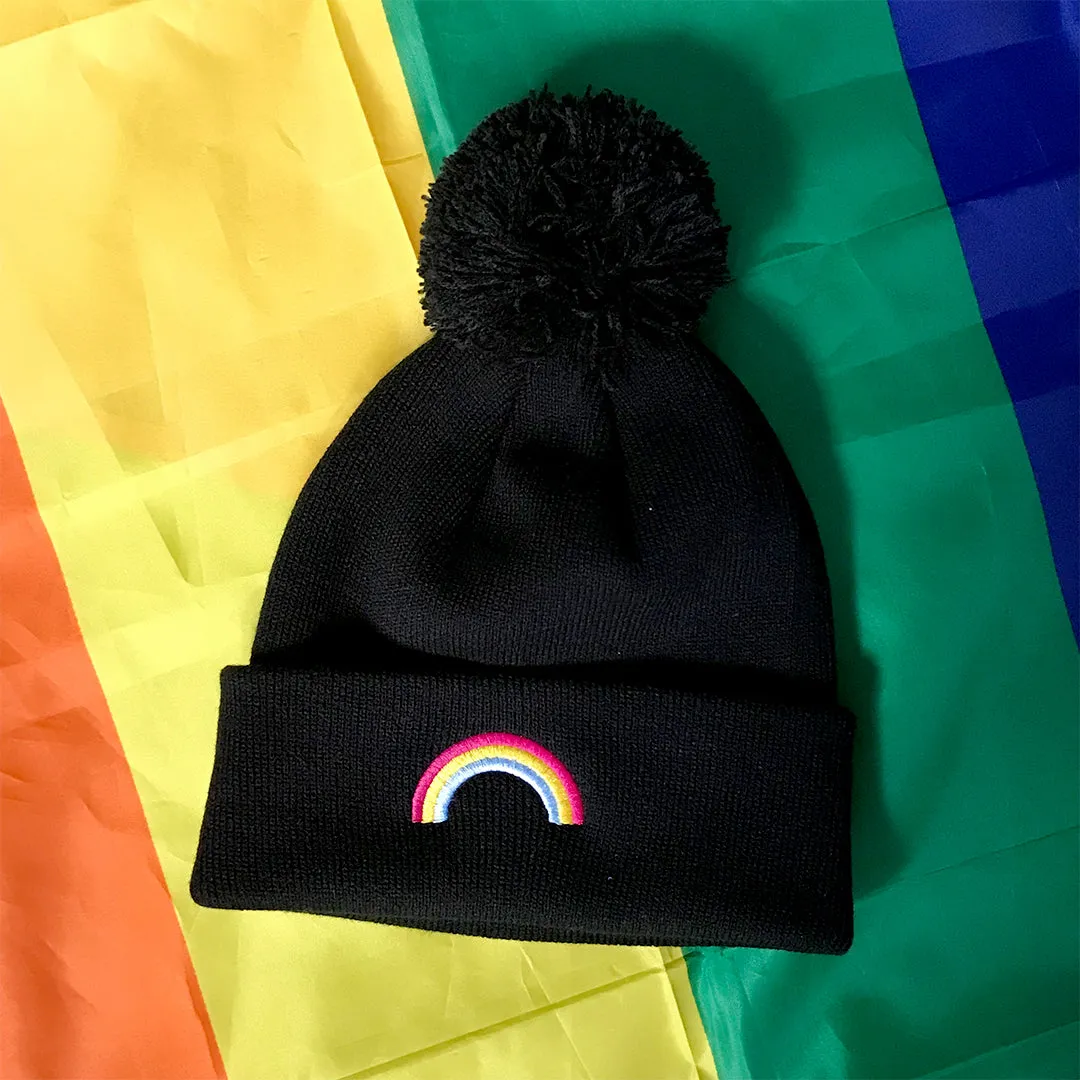 Pansexual Rainbow Beanie Hat