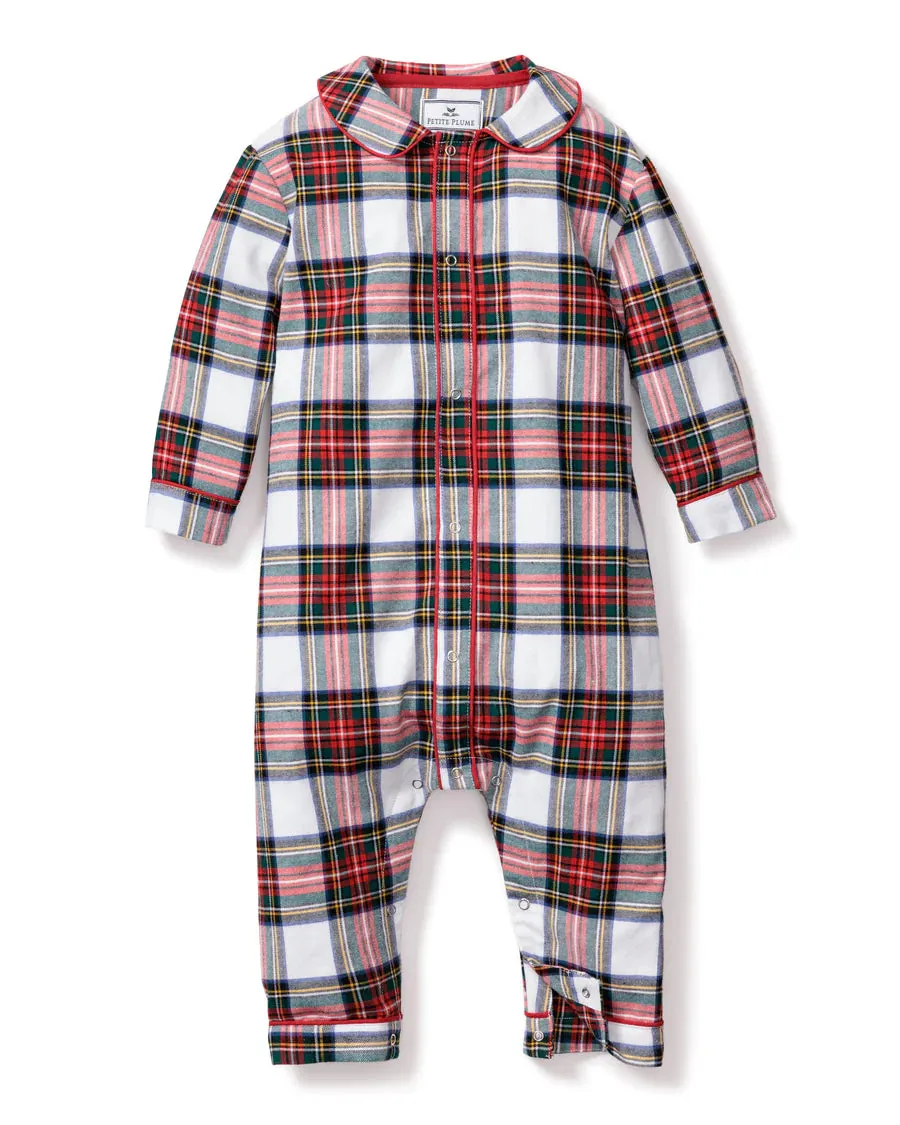 PETITE PLUME~ Baby Cambridge romper balmoral plaid