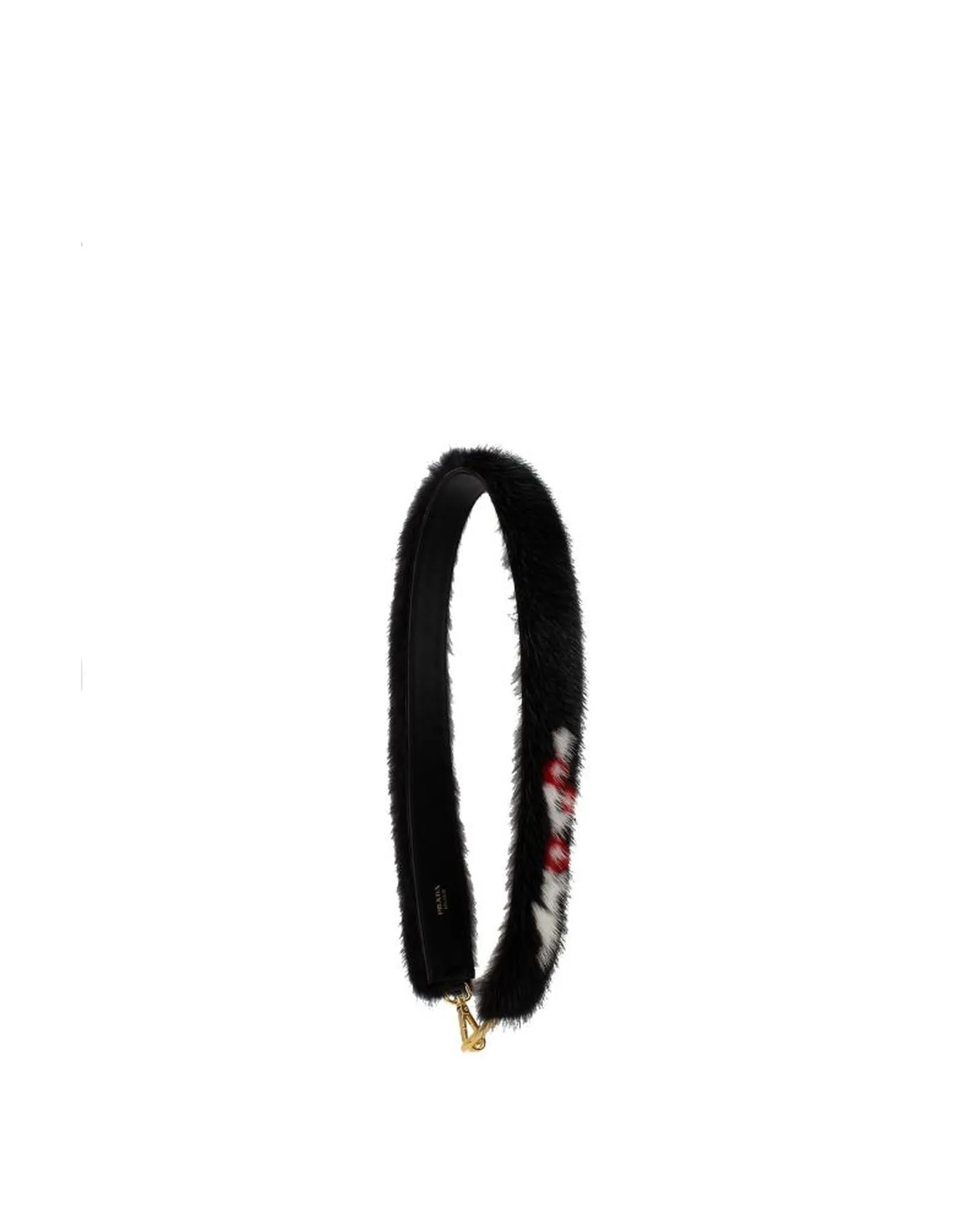Prada Black Mink Fur Bag Strap