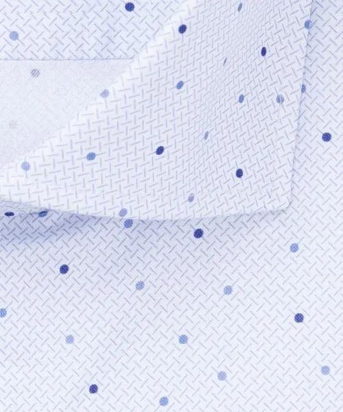 PROFUOMO / BLUE POLKA DOT SHIRT