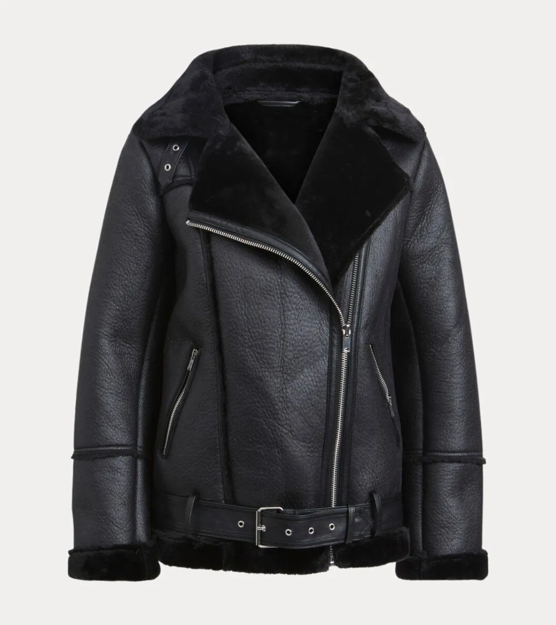 RAF Women's Shearling Leather Jacket
