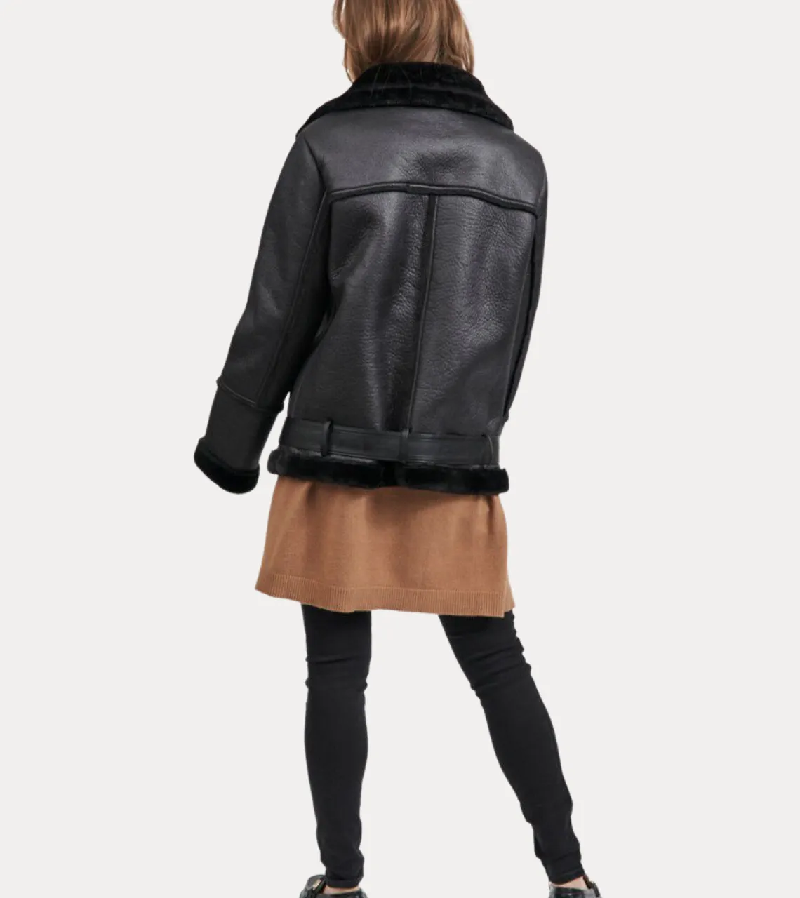 RAF Women's Shearling Leather Jacket