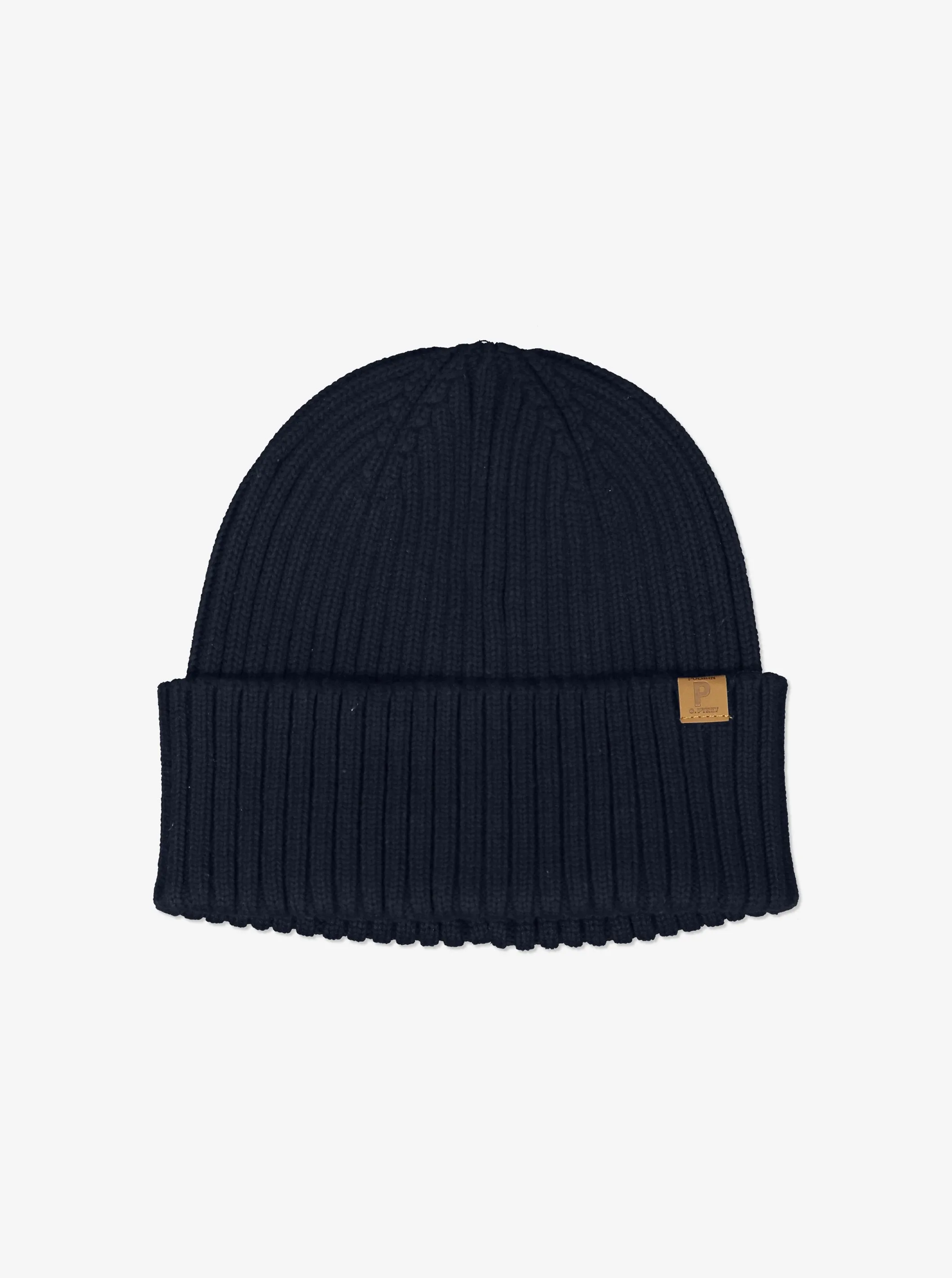 Rib Knit Kids Hat (Navy)