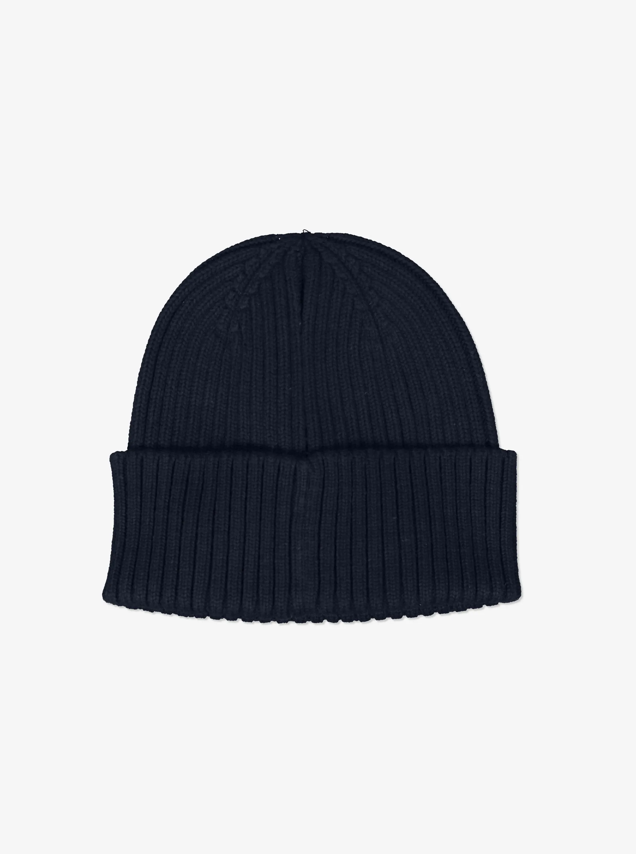 Rib Knit Kids Hat (Navy)