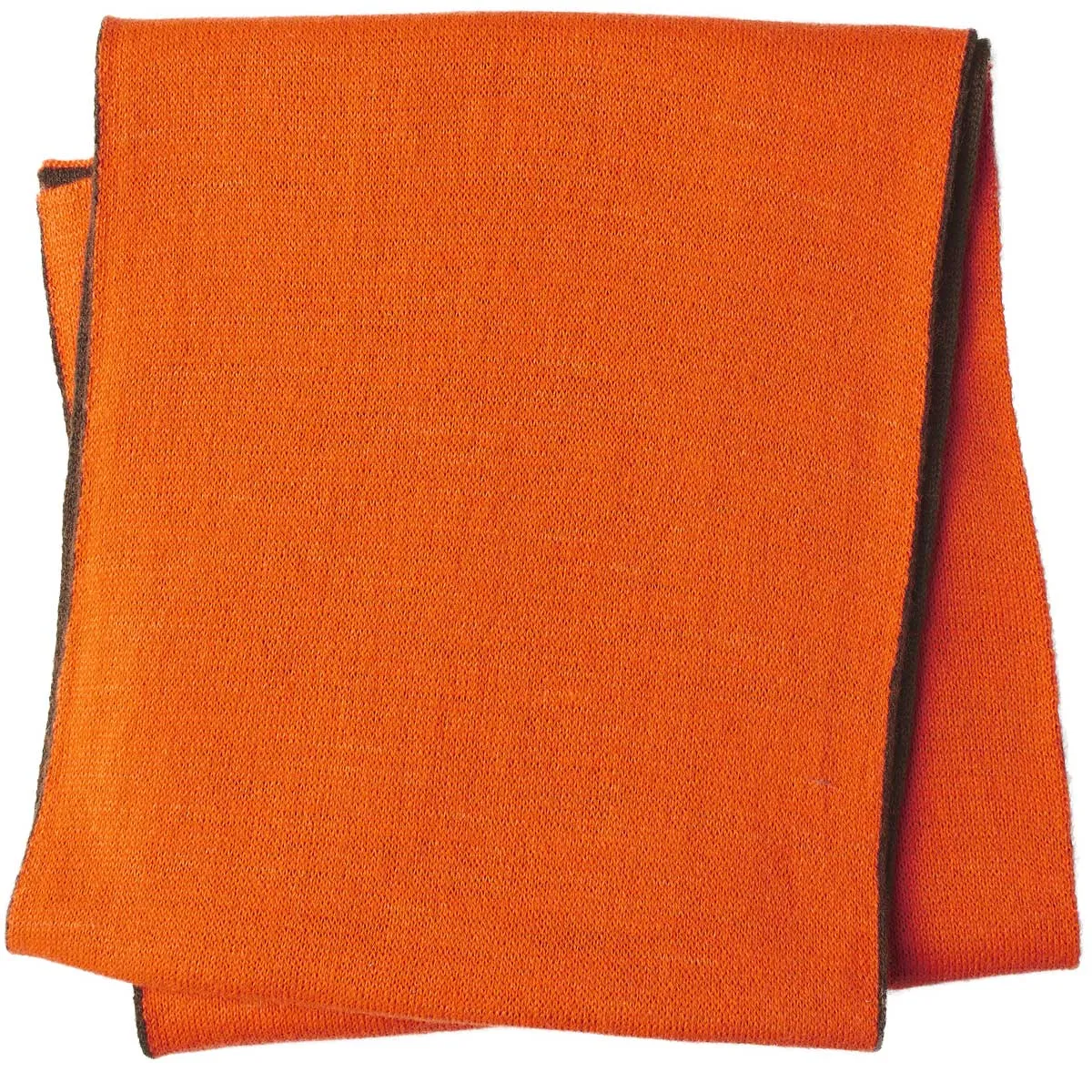 SEELAND Ian Reversible Scarf - Hi-vis Orange / Pine Green