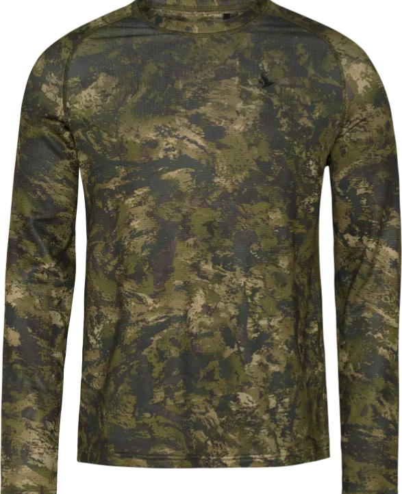 Seeland Men&#x27;s Active Camo Longsleeve T-Shirt Invis Green | Buy Seeland Men&#x27;s Active Camo Longsleeve T-Shirt Invis Green here | Outnorth