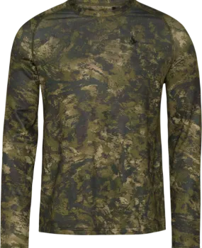 Seeland Men&#x27;s Active Camo Longsleeve T-Shirt Invis Green | Buy Seeland Men&#x27;s Active Camo Longsleeve T-Shirt Invis Green here | Outnorth