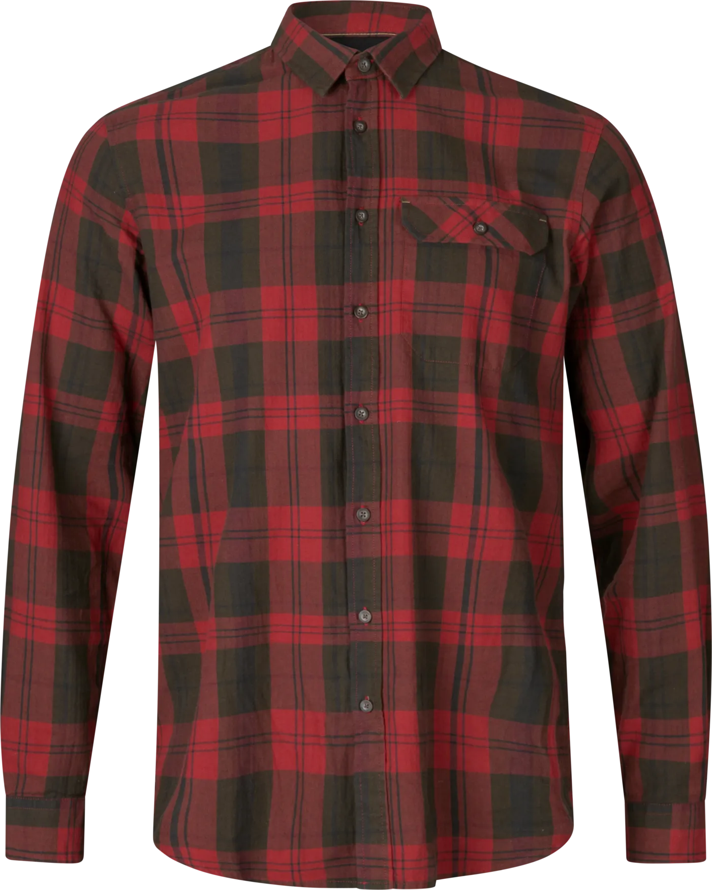 Seeland Men&#x27;s Highseat Shirt Red Forest Check | Buy Seeland Men&#x27;s Highseat Shirt Red Forest Check here | Outnorth