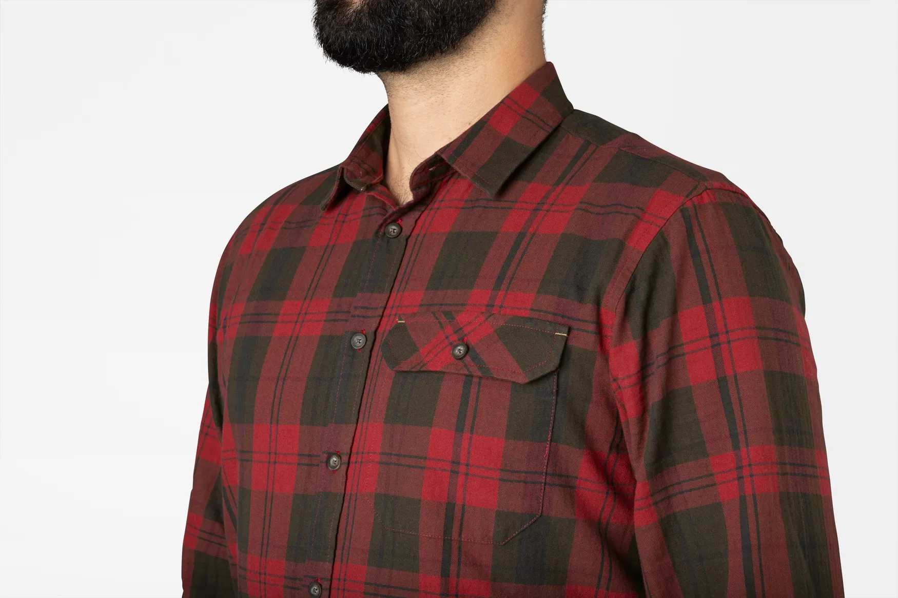 Seeland Men&#x27;s Highseat Shirt Red Forest Check | Buy Seeland Men&#x27;s Highseat Shirt Red Forest Check here | Outnorth