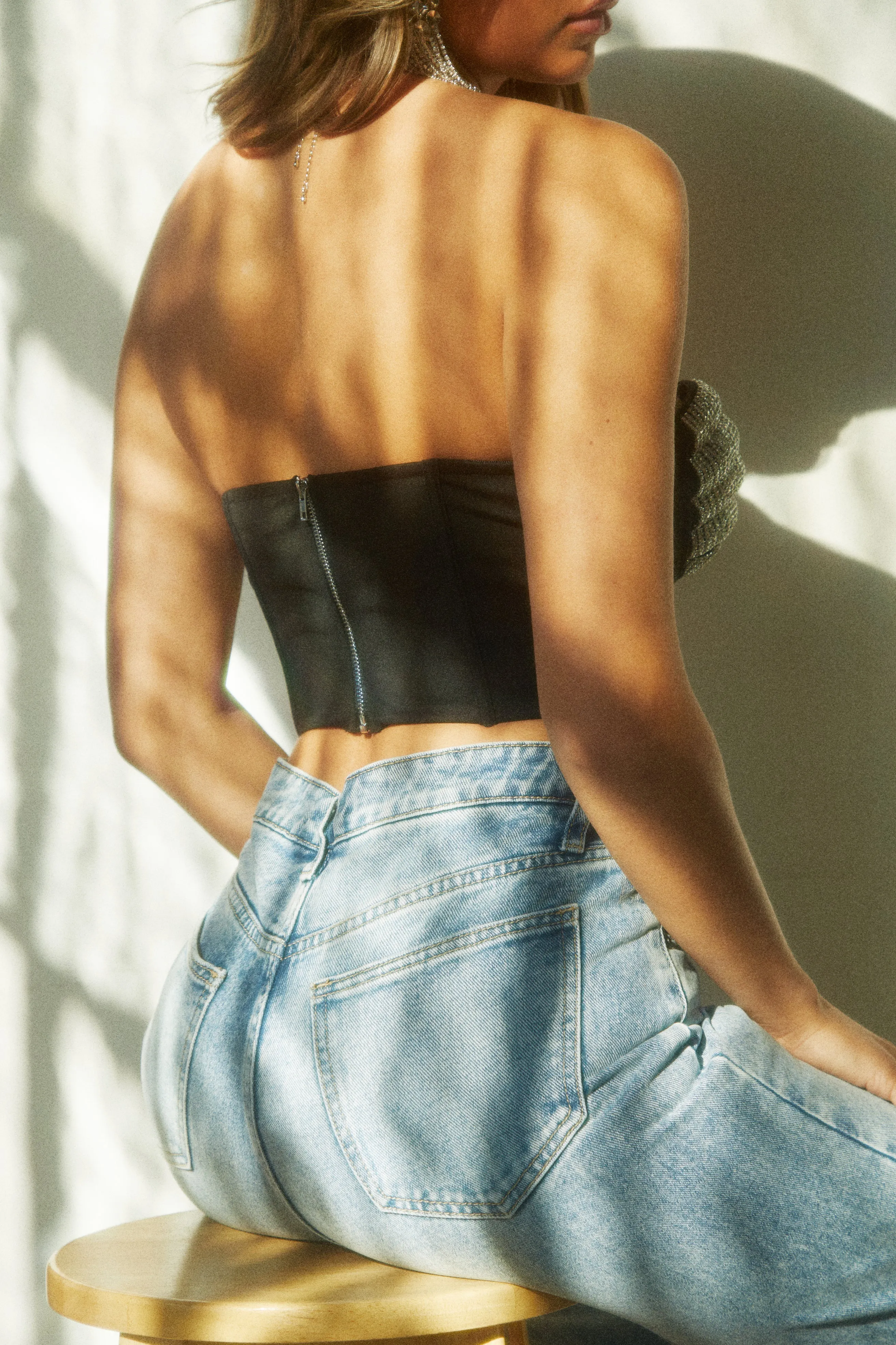 Showstopper Strapless Top - Black
