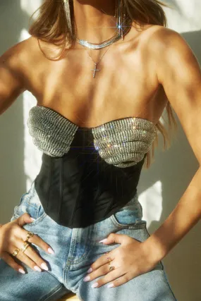 Showstopper Strapless Top - Black