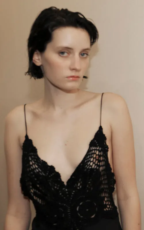 strong will slip dress noir